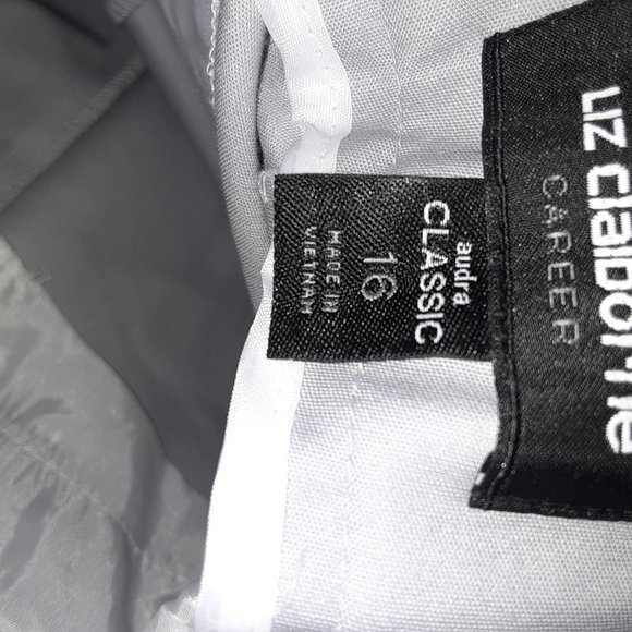 Claiborne casual pants size 16 Grey - Picture 2 of 5